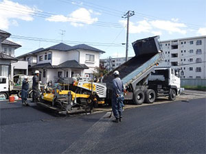 テナントや運送会社の駐車場整備舗装